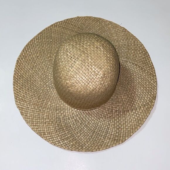 VTG Handmade Summer Straw Happy Cappeers By The Field Company Los Angeles CA Hat main image 7